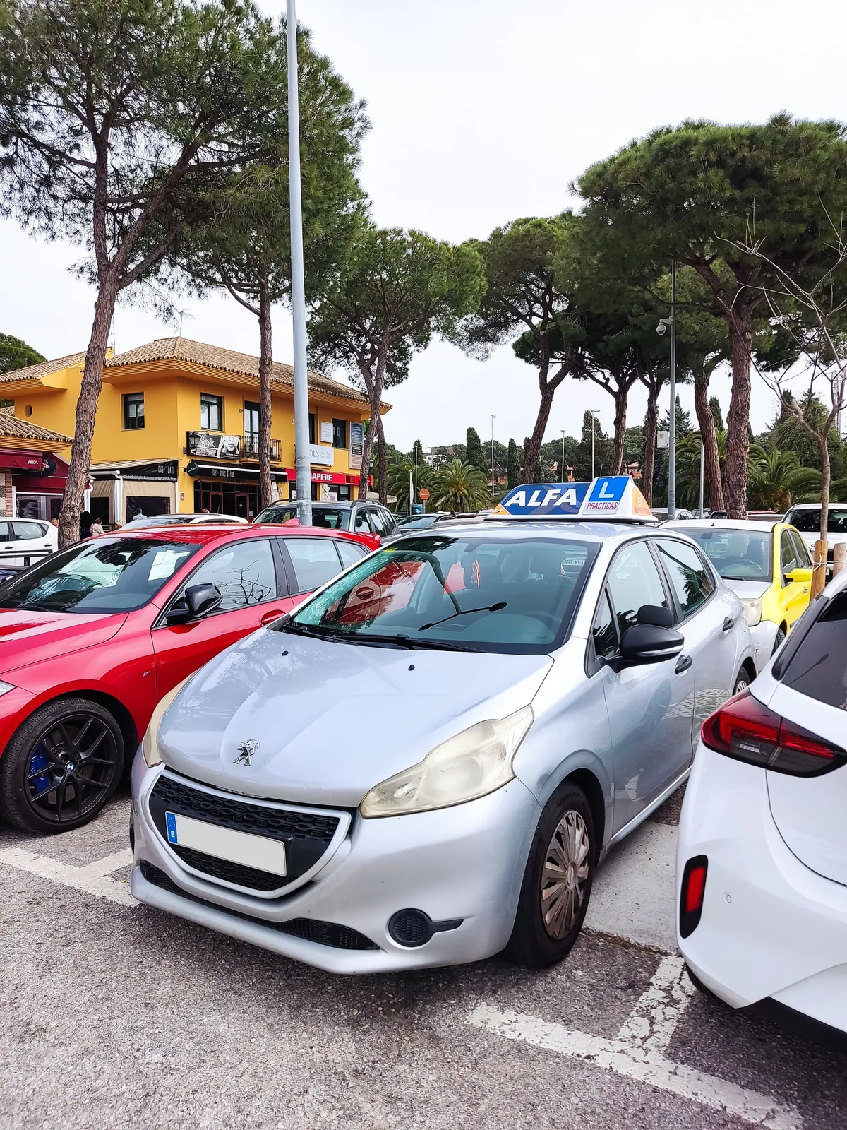 Recogida coche de autoescuela en Elviria Marbella